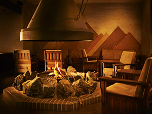 富良野リゾートホテルエーデルヴェルメ 暖炉