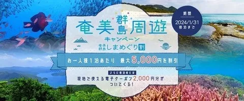 JALで行くおすすめ国内旅行特集｜【奄美群島　しまめぐり割】